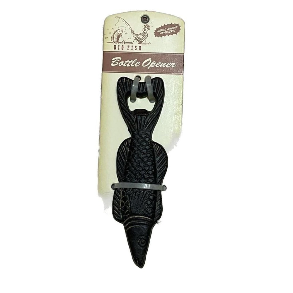 Wembley Big Fish Bottle Opener - Vintage Style Cast Iron Fisherman Gift